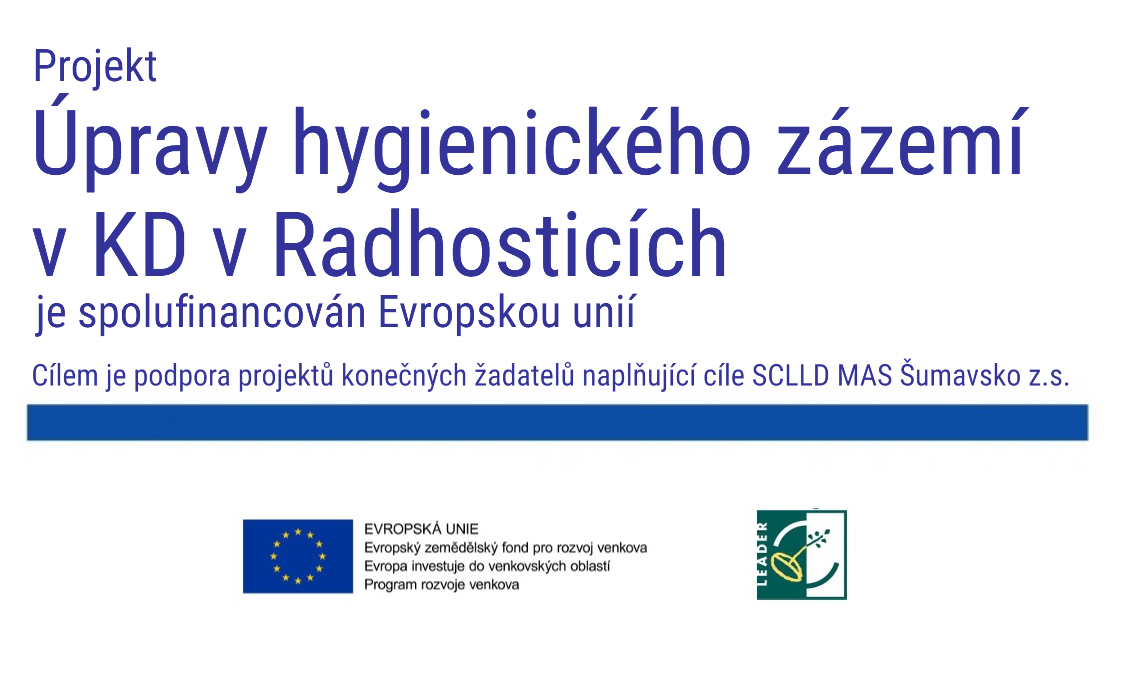 Úpravy hygienického zázemí v KD v Radhosticích